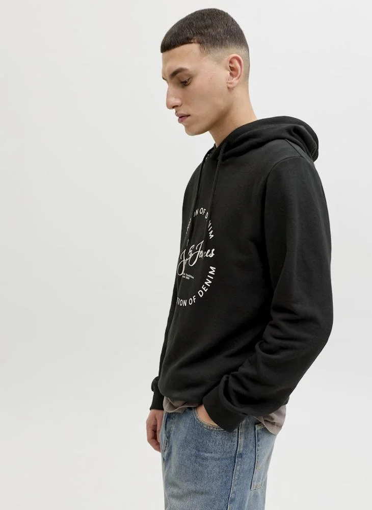 JACK & JONES  Graphic Pullover Hoodie for Men | Best Price UAE