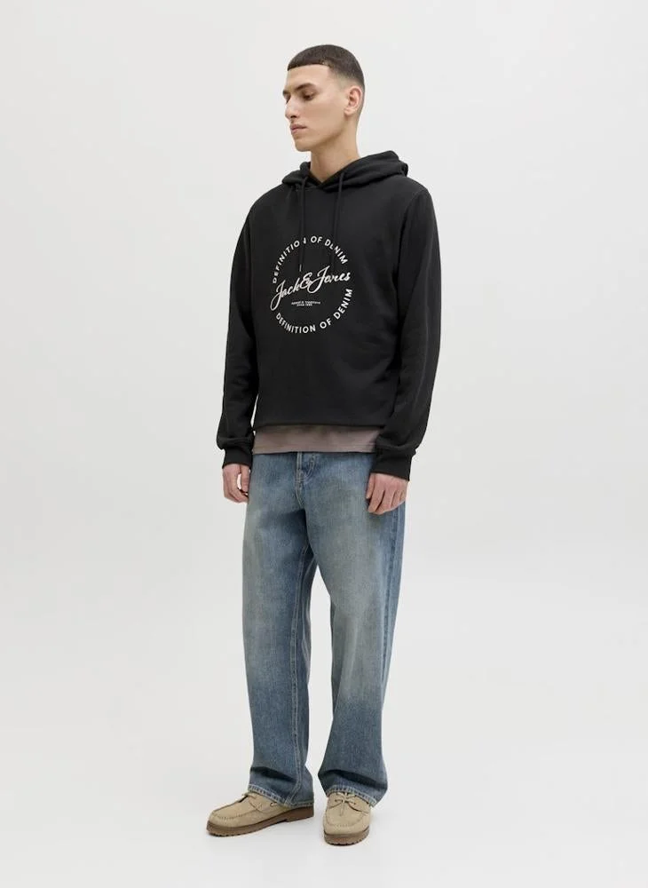 JACK & JONES  Graphic Pullover Hoodie for Men | Best Price UAE