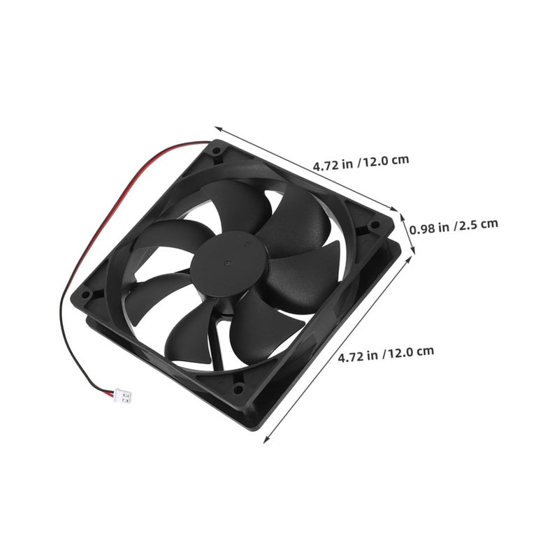 2pcs 120mm DC Brushless Cooling Fans Dual Ball Bearing 12V Silent High Airflow PC Radiator Fans - Image 3
