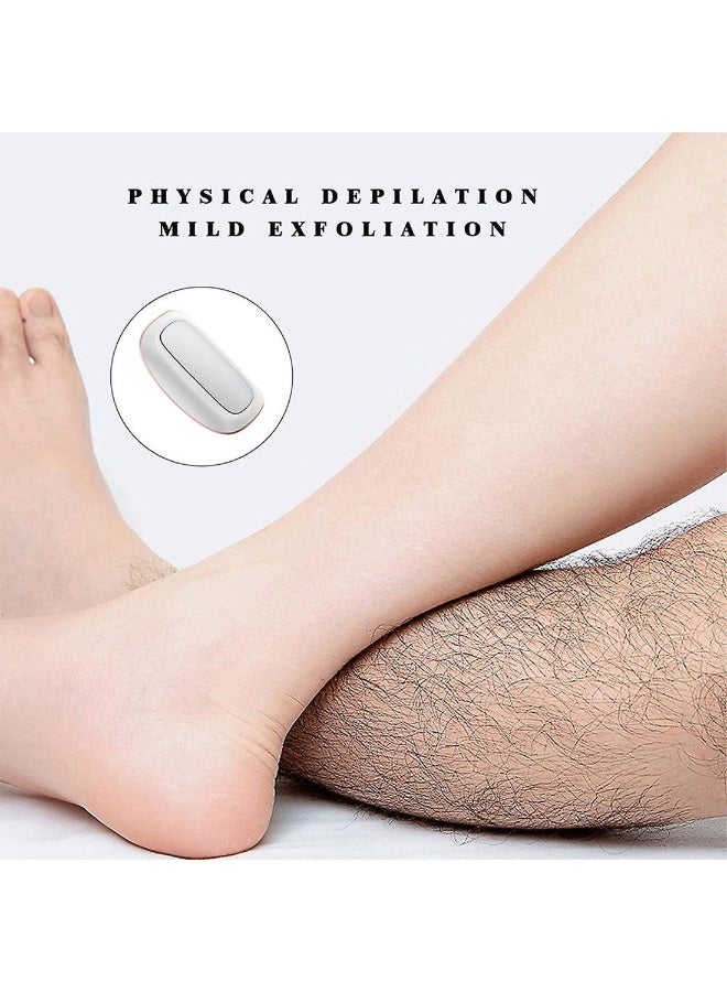Manual Hair Removal Epilator Portable Painless Depilation Exfoliating Tool Green - Image 3
