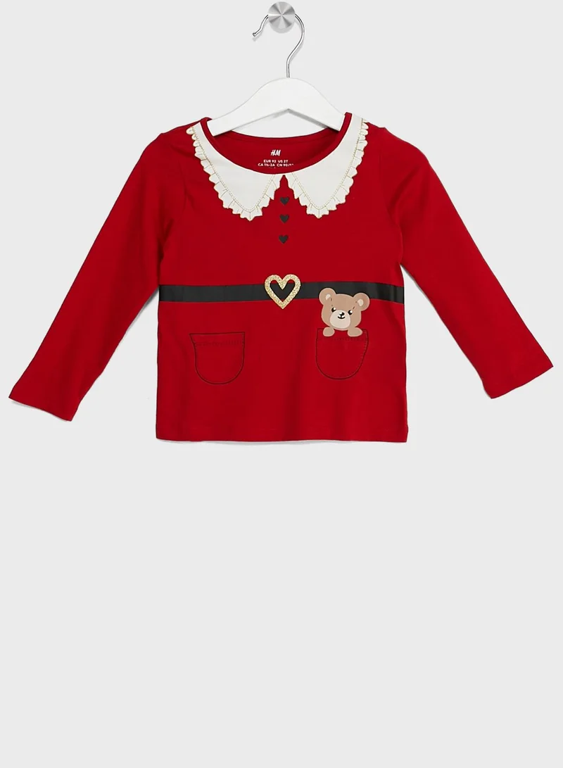 H&M Kids Bear Print Jersey T-Shirt & Leggings Set