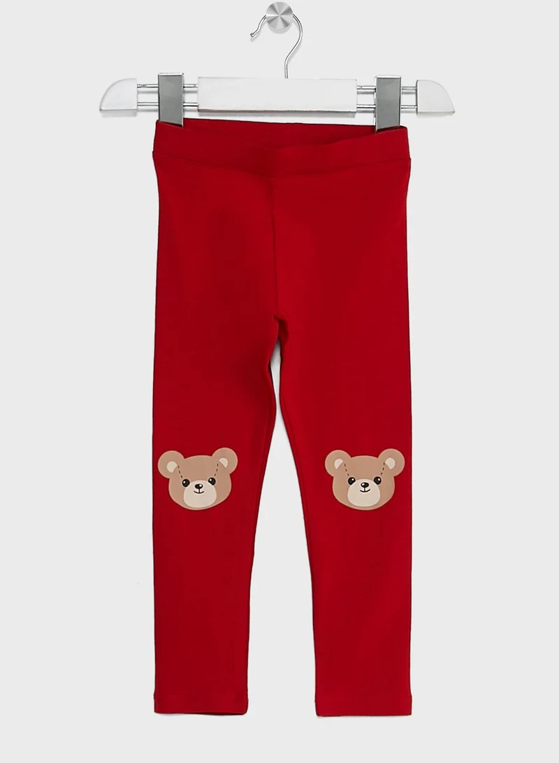 H&M Kids Bear Print Jersey T-Shirt & Leggings Set