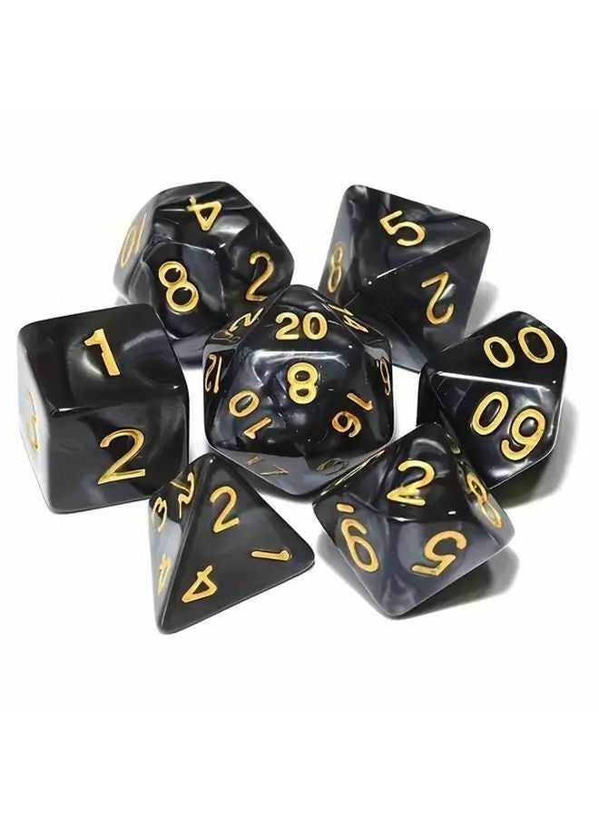 مجموعة نرد ملونة باللون الأخضر 6 ألوان متعددة الجوانب لألعاب الحفلات مرح عائلي هدية عيد الشكر - Image 4