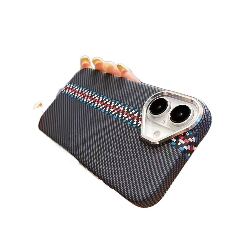PC MagSafe Case for iPhone 16 / 16 Plus / 16 Pro / 16 Pro Max with Shockproof and Drop Protection plus Shockproof plus Strong Magnetic plus Carbon Fiber Texture in Carbon Fiber - Image 1