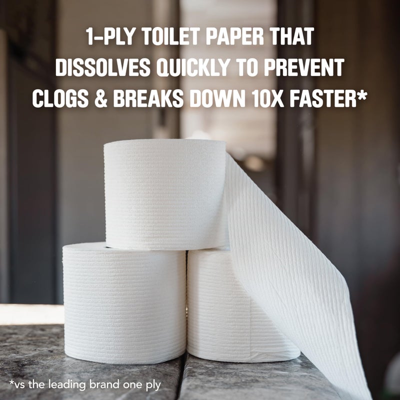 Scott Rapid-Dissolving Toilet Paper, 12 Double Rolls, Septic-Safe, Toilet Paper - Image 2