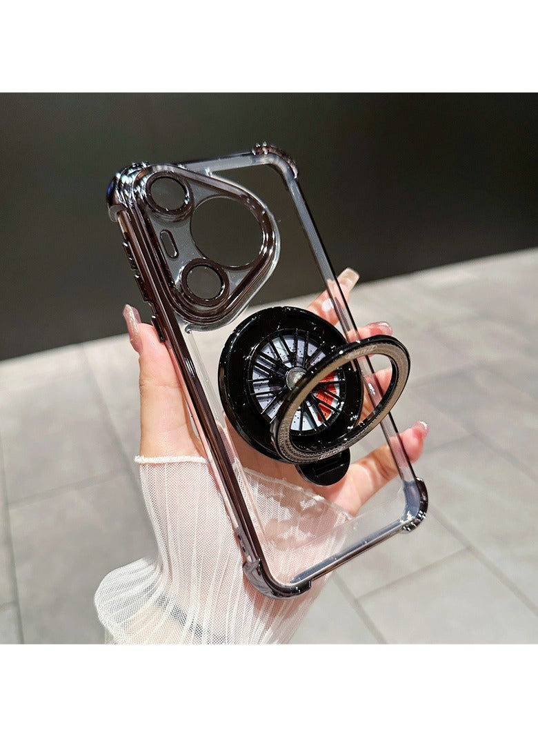 general Compatible with Huawei Pura 70 Ultra Plated Phone Case Gyro Bracket Pura70 Ultra Airbag Drop Protector - Image 2