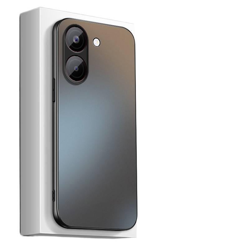 BB غطاء واقي بAcrylic لـ Redmi Note 11 Pro مع حماية من السقوط ومقاومة لبصمات الأصابع مع مقاوم للصدمات مع تشطيب غير لامع باللون رمادي من الأكريليك باللون الأحمر باللون الرمادي - Image 3