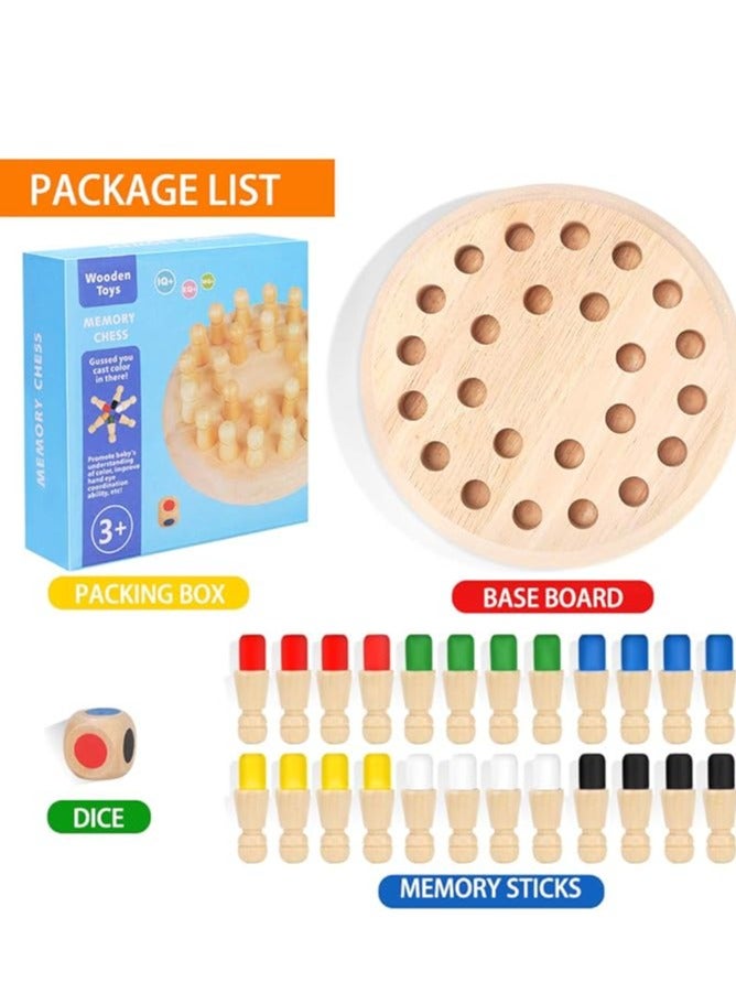 لعبة شطرنج ذاكرة، عصا الثقاب للاطفال، قدرة معرفية ملونة، لوحة مكعبات تعليمية ذكية، هدية عيد الميلاد للكريسماس بعمر 3 4 5 سنوات الاولاد والبنات، من جابايس،، 3 سنوات - Image 4