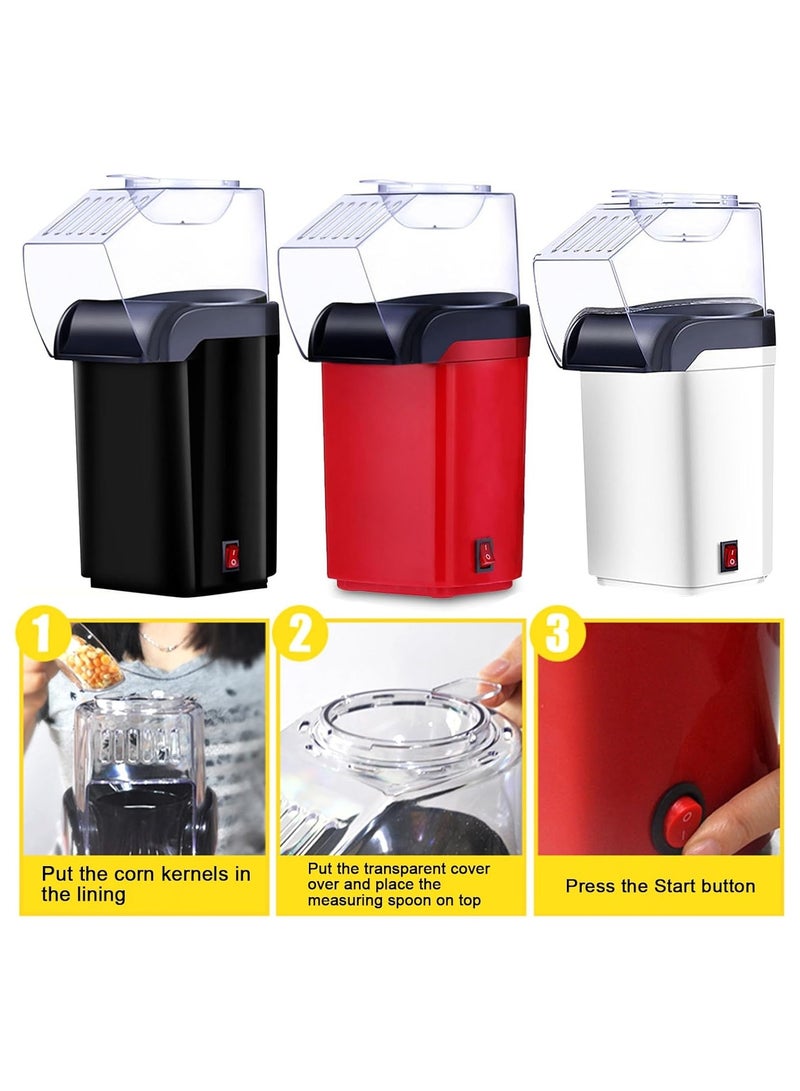 Oil‑Free Popcorn Maker – 50–60 g in 3–5 Min, Low‑Calorie Hot‑Air Popper  - Image 5