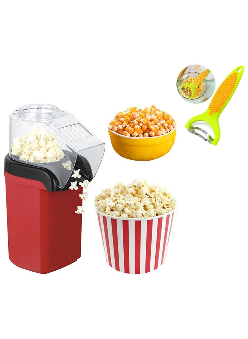 Oil‑Free Popcorn Maker – 50–60 g in 3–5 Min, Low‑Calorie Hot‑Air Popper  - Image 1