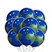 Malayan Products 6 Count Planet Earth Day Balloons World Map Balloons 12 Inches Globe Birthday Latex Party Decorations Gift Teaching Supplies - Image 3