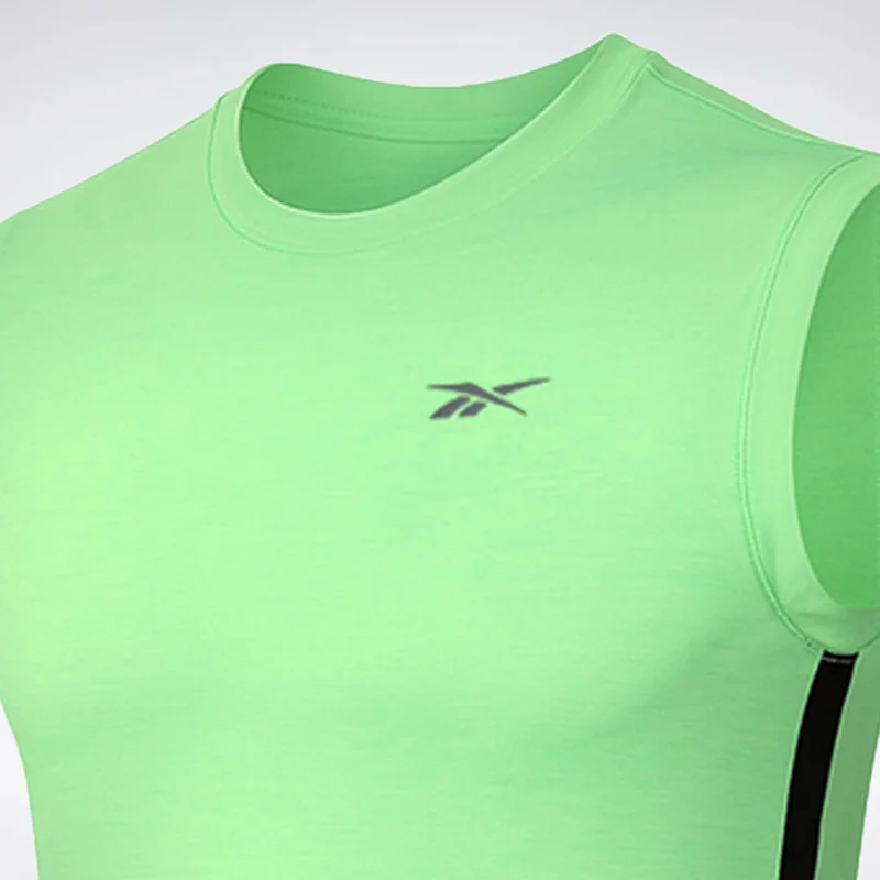 Reebok Green Glow Reebok Roland Running Men's Tank Top - Green Glow for Men | Best Price UAE