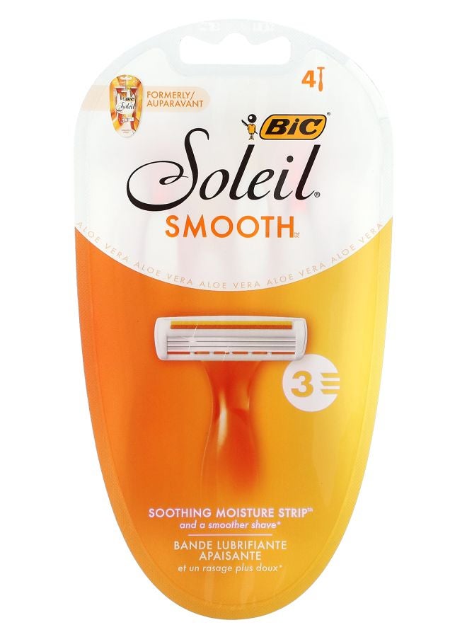 Bic Soleil Smooth Disposable Razors 4 Disposable Razors