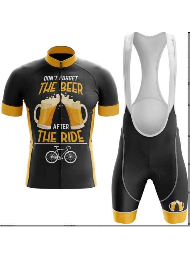 2026 Men's Quick-dry Cycling Jersey Apple Mesh Sweat-wicking Breathable Cycling Jersey Printed Short-sleeve Road Bike Cycling