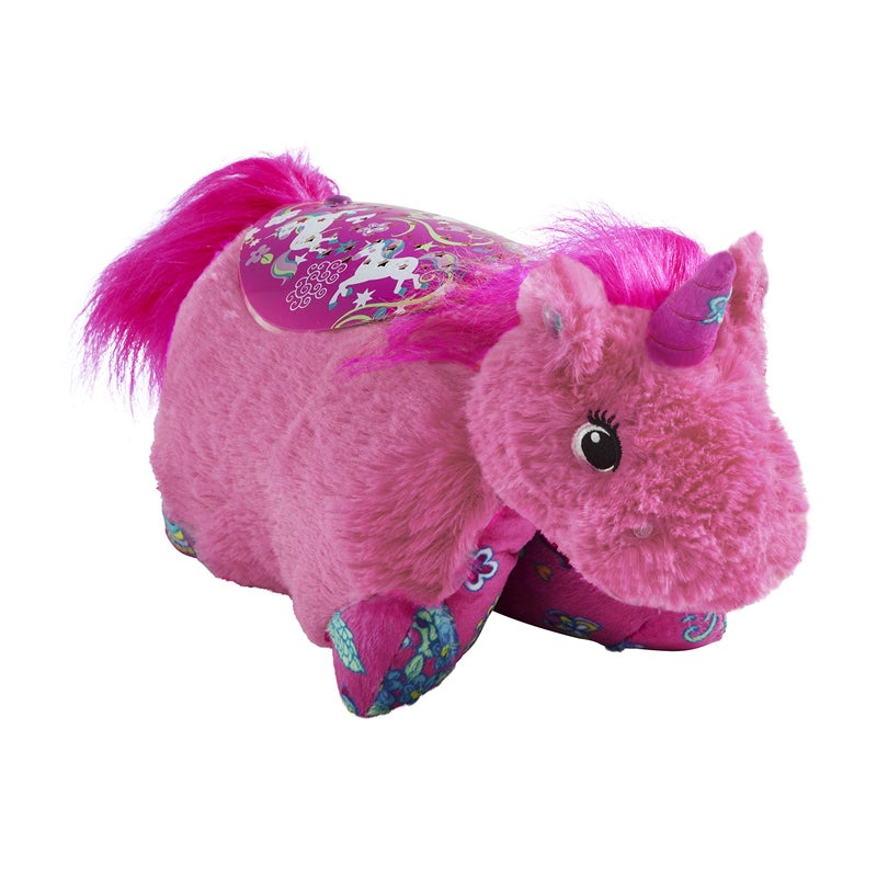 Pillow Pets Colorful Pink Unicorn Sleeptime Lite 11 Stuffed Animal Plush Nightlight - Image 3