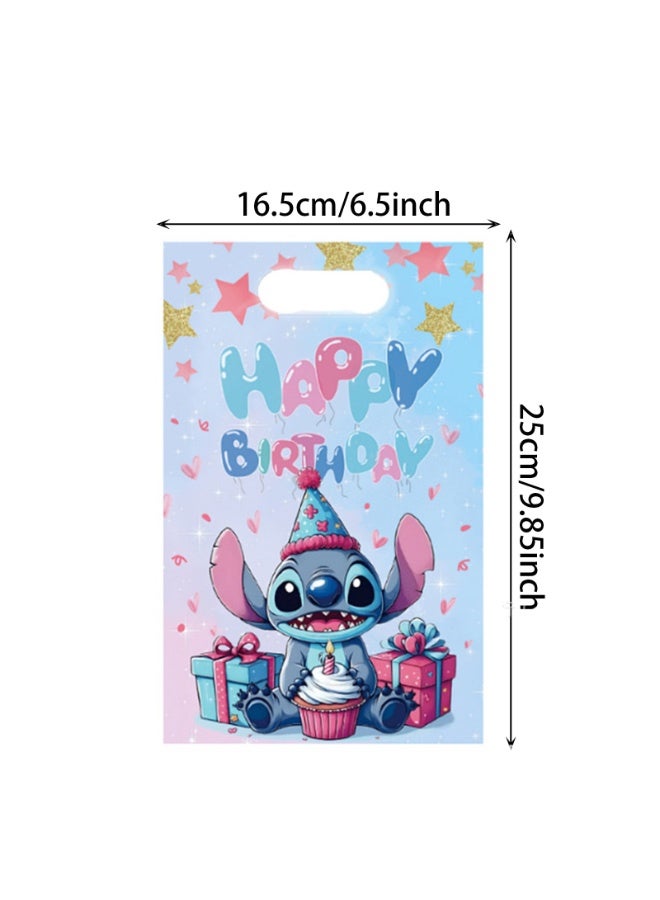 STITCH 20pcs Cartoon Stitch Pattern Birthday Party Supplies, Cartoon Candy Bags, Tote Bags, Kids Gift Bags, Adult Birthday Party Decorations  - Image 4