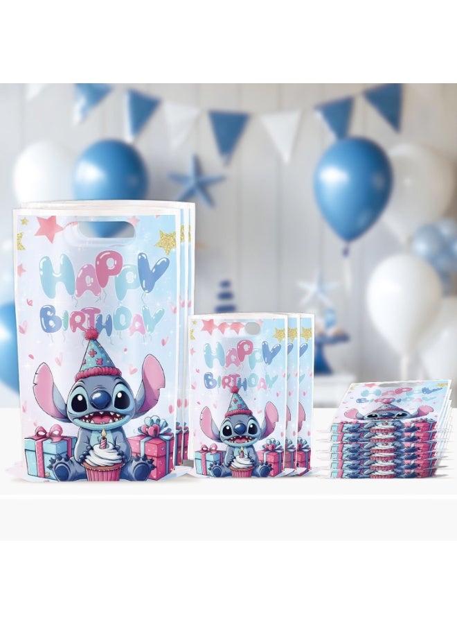 STITCH 20pcs Cartoon Stitch Pattern Birthday Party Supplies, Cartoon Candy Bags, Tote Bags, Kids Gift Bags, Adult Birthday Party Decorations  - Image 3