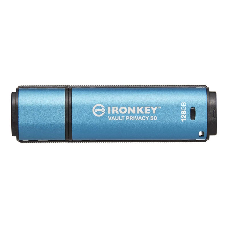 Kingston IronKey Vault Privacy 50 128GB Encrypted USB | FIPS 197 | AES-256bit | BadUSB Attack Protection | Multi-Password Options | IKVP50/128GB - Image 1