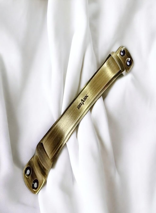 BRASK" Brass Window Handle NO. 310 | Brass Cabinet Handle | Drawer Handle | Door Handle with Screws (6 Inches (150 mm), Pack of 2, Antique) - Image 3