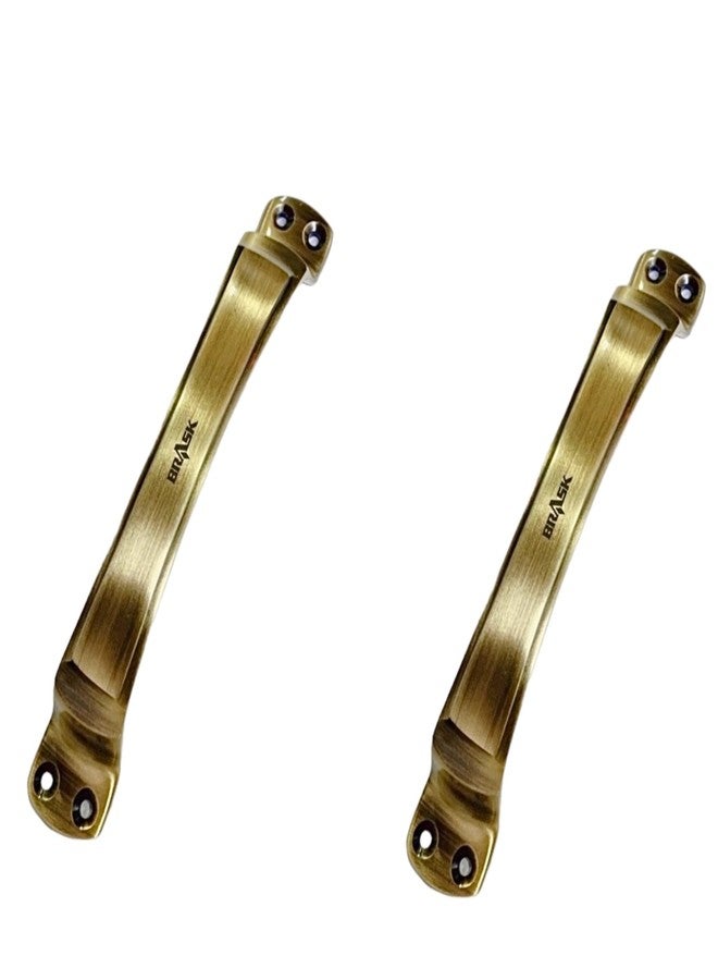 BRASK" Brass Window Handle NO. 310 | Brass Cabinet Handle | Drawer Handle | Door Handle with Screws (6 Inches (150 mm), Pack of 2, Antique) - Image 1