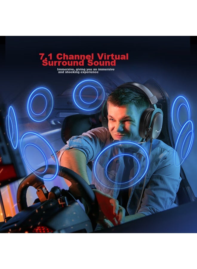 Fifine Wired Headphones, Delta Action Unyielding Contract Pubg Gadget, E-sports Gaming Dedicated Computer Desktop Mobile 7.1 Channel With Microphone Headset H9 Pink - Image 2