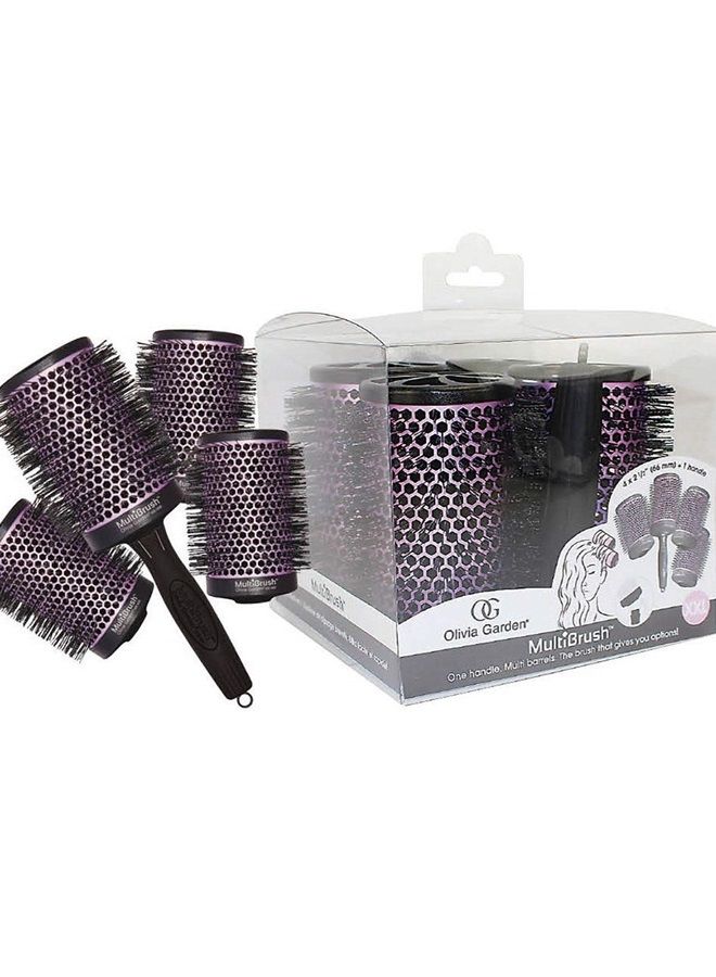 Olivia Garden MultiBrush Detachable Thermal Styling Hair Brush (5-Piece Kit 2 1/2" 66mm) - Image 1