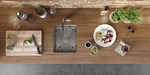 Ruvati 15 inch Undermount Bar Prep 16 Gauge Kitchen Sink Round Corners Stainless Steel Single Bowl - RVH7015 - Image 4