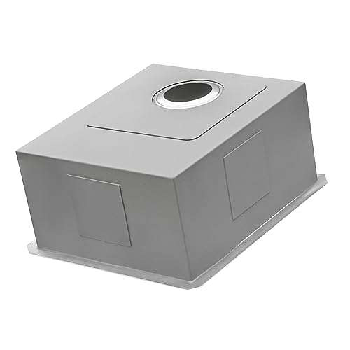 Ruvati 15 inch Undermount Bar Prep 16 Gauge Kitchen Sink Round Corners Stainless Steel Single Bowl - RVH7015 - Image 3