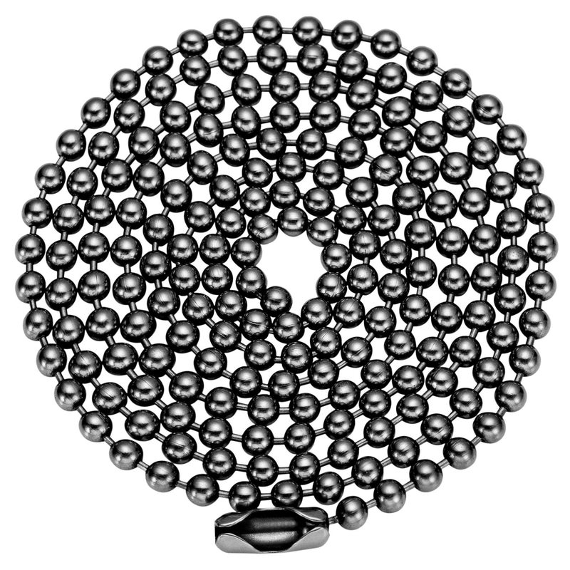 TI-EDC Pure Titanium Bead Ball Chain Necklace, Jewelry Chain Adjustable with Gift Package for Men and Women (3.0mm Bead-30in Length) - Image 1