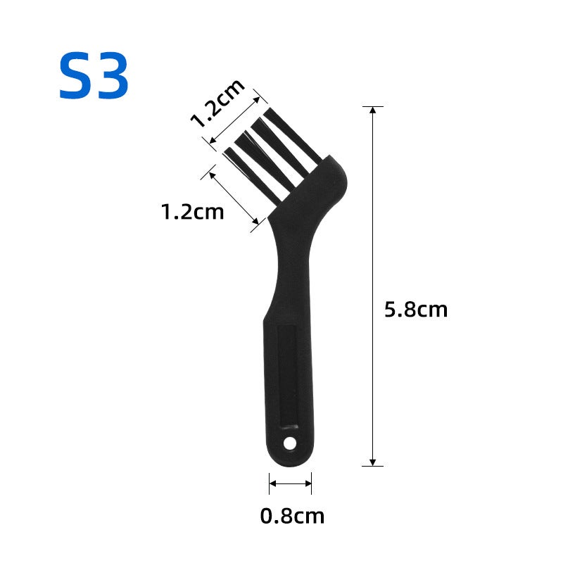 Digital Accessories Cleaning Brush Set S3 elbow small brush (black)