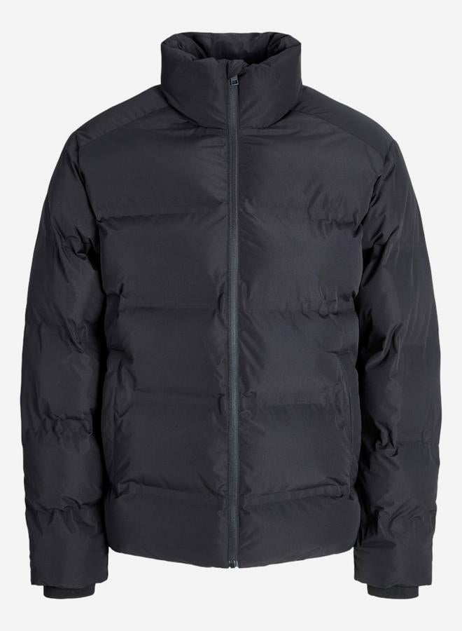 JACK & JONES Black Puffer Jacket with Zip Closure - Image 5