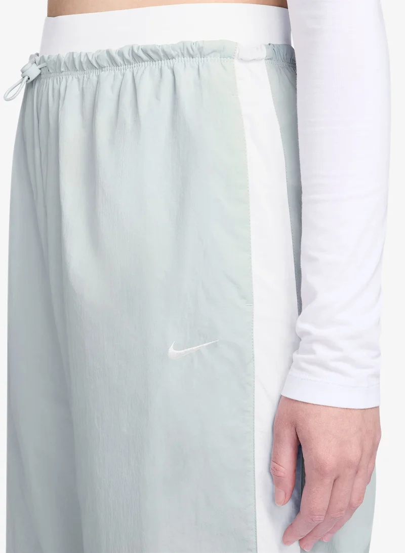 Nike PURE PLATINUM/CHALK/LT MEDIUM BLUE/(LT MEDIUM BLUE) Nsw Parachute High-Rise Sweatpants for Women | Best Price UAE