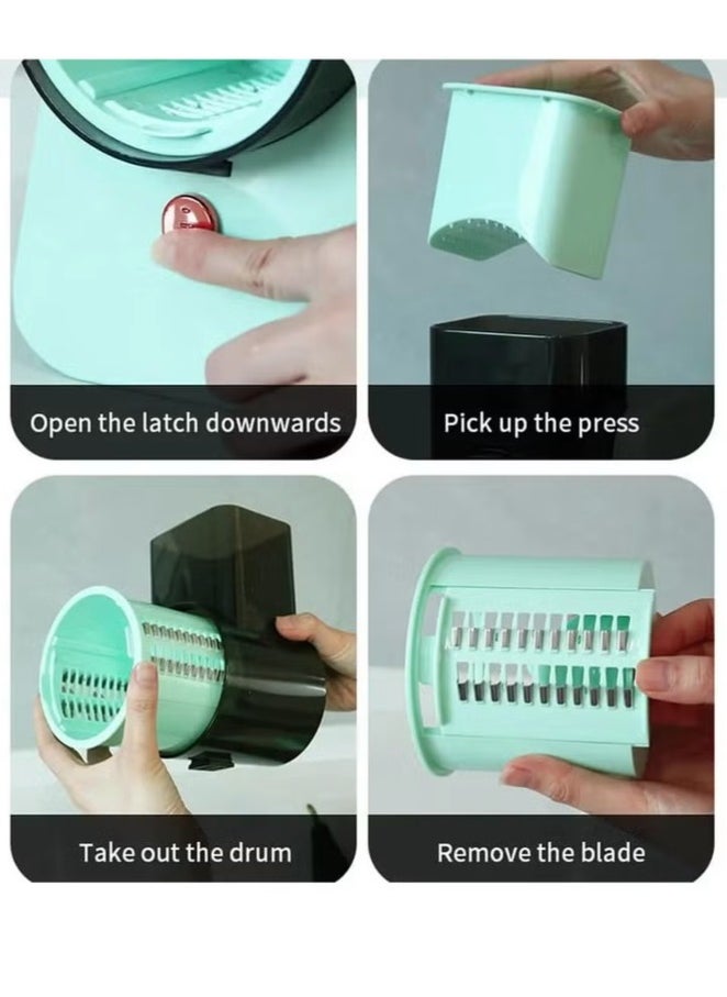 Lucky Power - Electric vegetable Slicer with 3 Sets of Blades Thick and Thin Silk Slices Fancy Cutting - Image 1