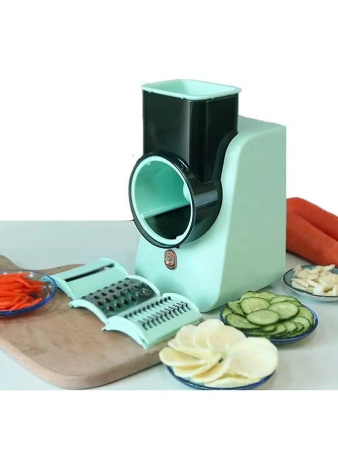 Lucky Power - Electric vegetable Slicer with 3 Sets of Blades Thick and Thin Silk Slices Fancy Cutting - Image 1