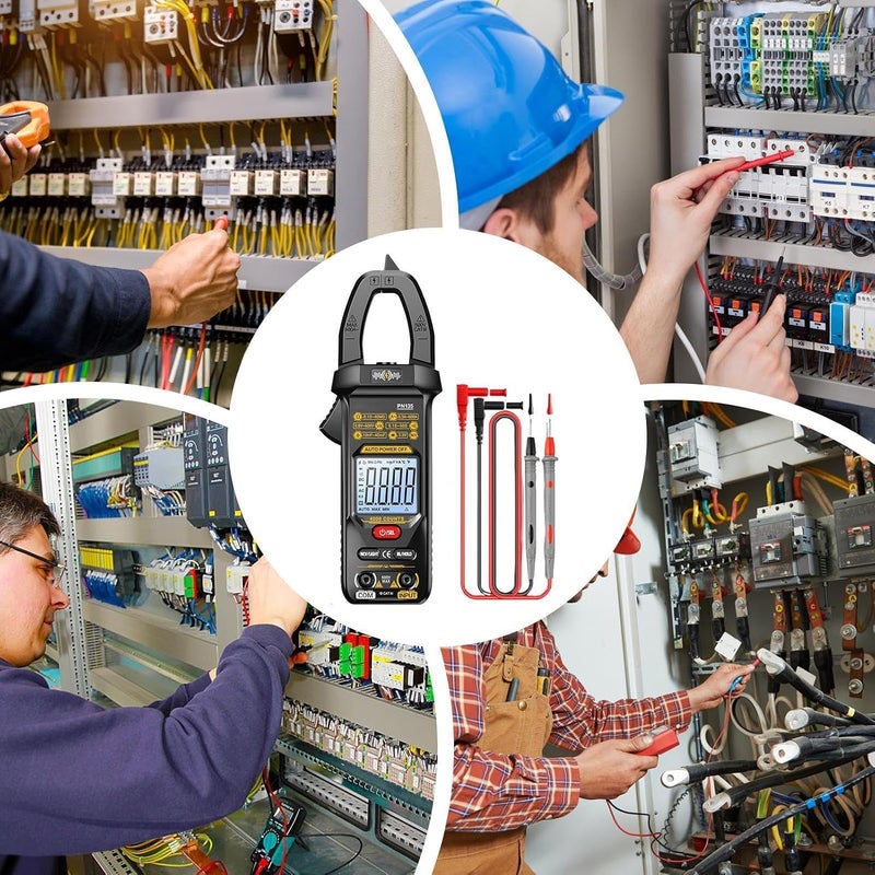 Clamp Meter, Portable Voltage Tester 4000 Counts, Auto-Ranging Digital Display Clamp Meter for Current Voltage Electrical Automotive Workshop Industrial Garage Home Electrician - Image 4