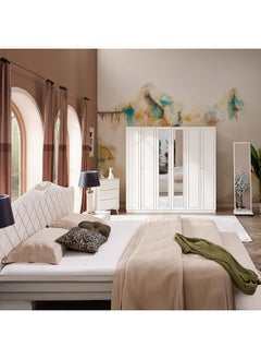 Home Box خزانة ملابس إليزابيث ذات 6 أبواب ومرآتين 55x210x220 سم  - Image 2
