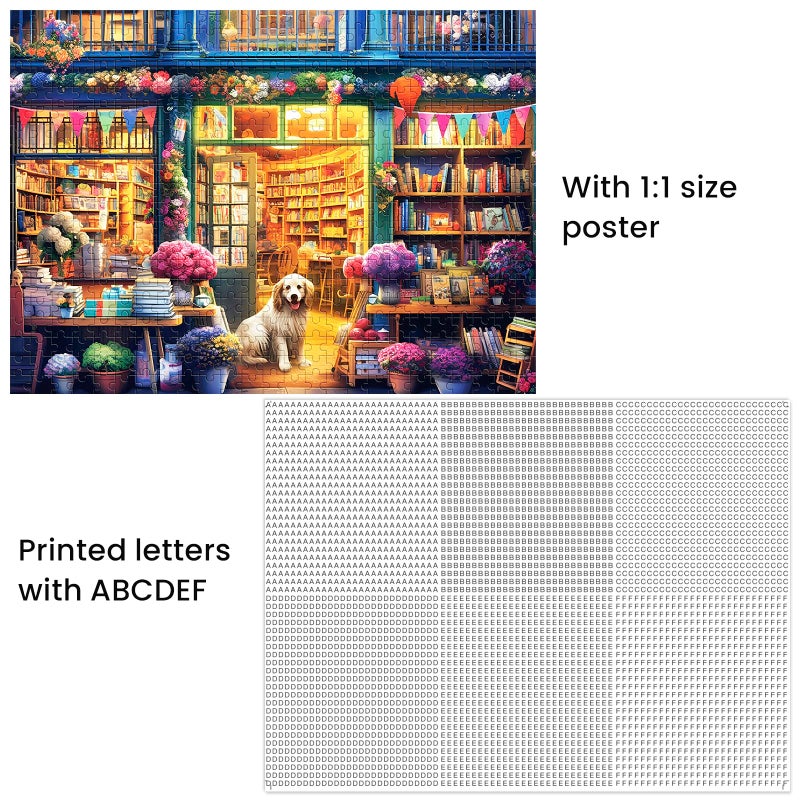 Nitktaia 500 Piece Puzzle for Adults-Bookstore Dogs Puzzle | Recycled Cardboar Jigsaw Puzzles 500 Pieces | Challenging Family Activity Great Gift Idea for Family Friends | Difficult Puzzles Size 20.5 x 15 in - Image 5