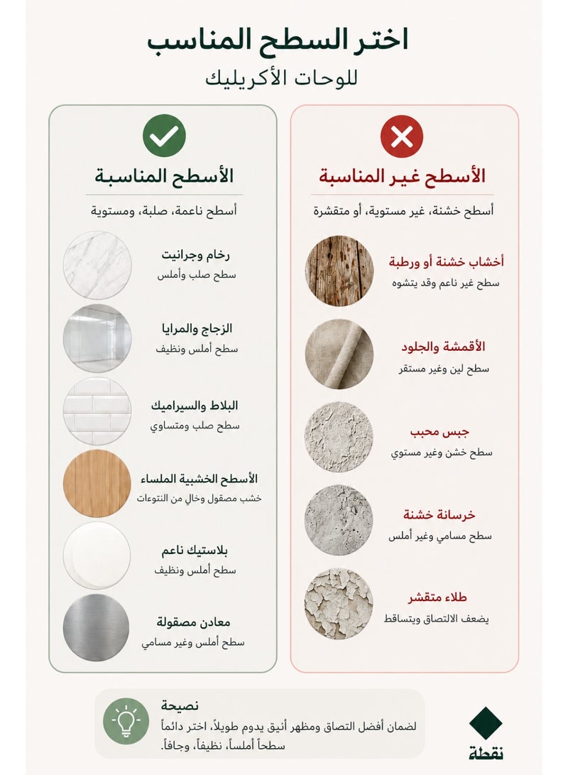 Nuqta Acrylic wall art with strong 3M adhesive and laser cut, measuring 60 x 17 cm - Image 3
