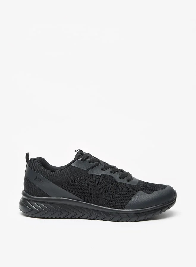 LBL by Shoexpress Mesh Low Ankle Sneakers with Lace-Up Closure