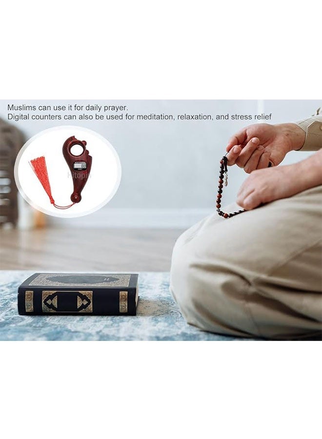 general Smart Tasbih Zikr Digital Beads Counter, Digital Prayer Time Reminder, Wide Portable Screen for Meditation, Relaxation - Image 4