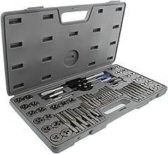 ABN Metric and SAE Standard Tap and Die 60-Piece Rethread Set Rethreading Kit for Cutting External and Internal Threads - Image 1