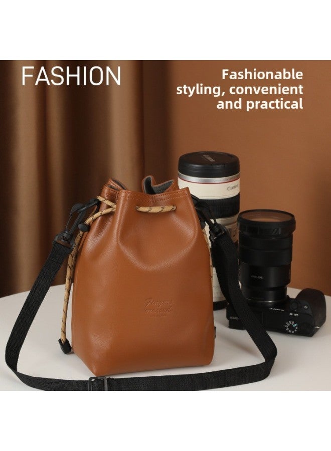 Multi-function SLR Camera Bag, Poulder Storage Bag, Camera Liner Bag, Protective Cover, Photography Bag, Nikon Fuji-Color:Orange Small Size (ready In Stock)  - Image 3