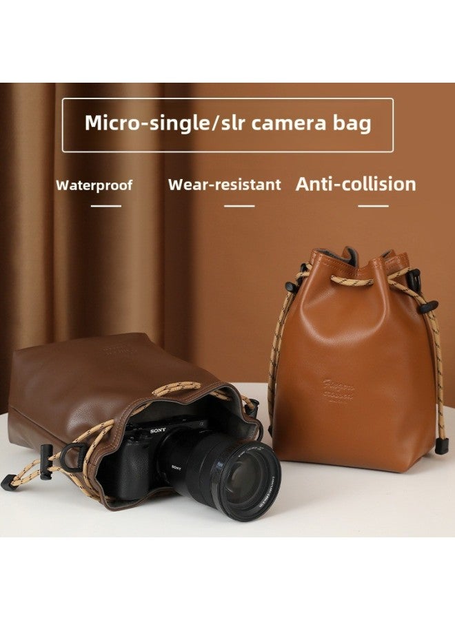 Multi-function SLR Camera Bag, Poulder Storage Bag, Camera Liner Bag, Protective Cover, Photography Bag, Nikon Fuji-Color:Orange Small Size (ready In Stock)  - Image 4