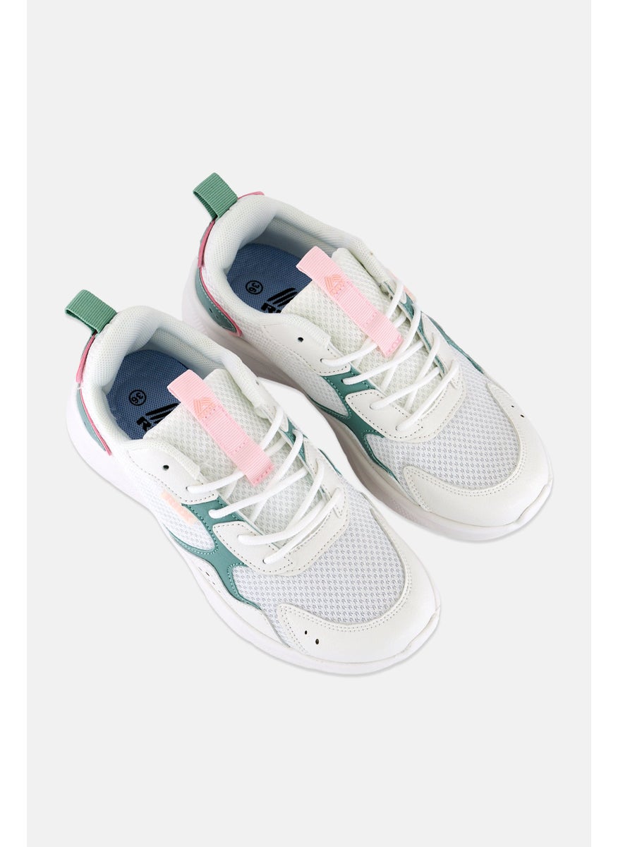 RBX - Women Lace Up Outdoor Shoes, White - Image 1