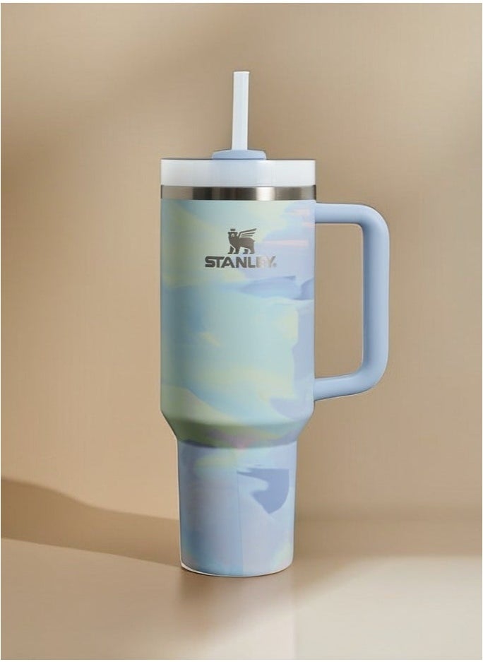 Stanley Quencher H2.0 FlowState Stainless Steel Vacuum Insulated Tumbler with Reusable Straw and Leak-Resistant Lid – 40oz Travel Mug for Water, Coffee, Iced Tea, Smoothies & More | Keeps Drinks Cold for 40 Hours or Hot for 7 | BPA-Free, Dishwasher Safe