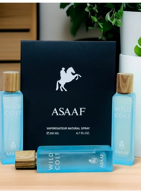 بكج عطور عساف وايلد كولت 3 * 200مل