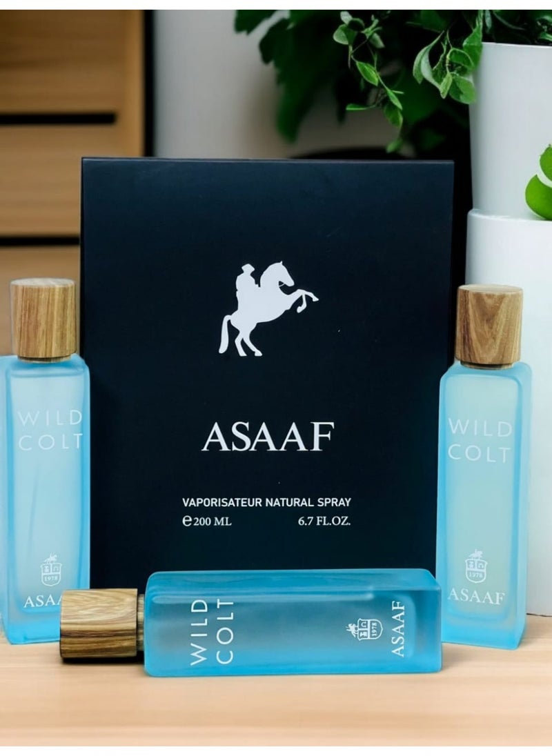 عساف - بكج عطور عساف وايلد كولت 3 * 200مل - Image 1