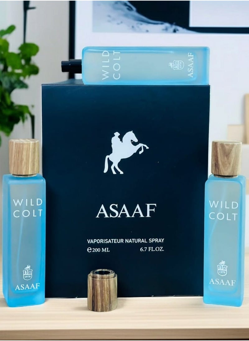 عساف - بكج عطور عساف وايلد كولت 3 * 200مل - Image 1