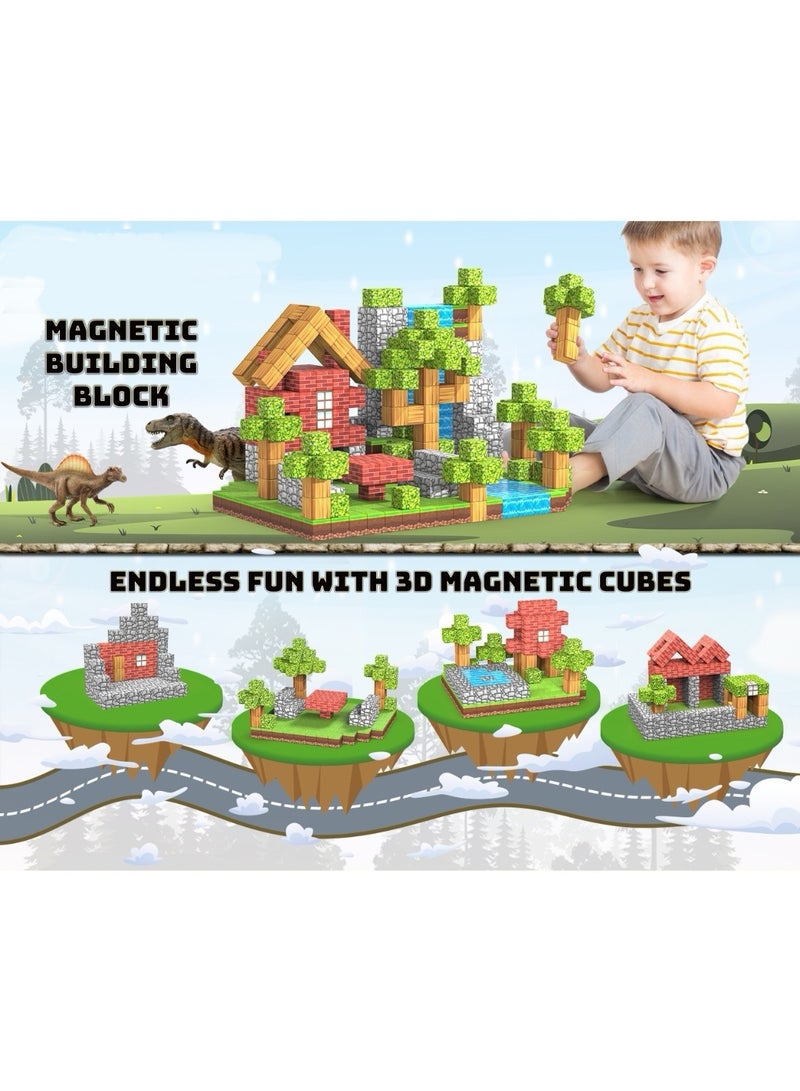 100PCS magnetic blocks，building blocks，magnetic building blocks for Kids(Age 3-12),Safe ABS Non-Toxic DIY Construction ,2cm magnetic cubes,Limited time special prices,only 3 days - Image 3