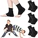 Tarpop 3 Pair Ankle Compression Sleeves for Kids Ankle Brace Compression Sleeves Foot Arch Sock for Girls Sports Running Dance Fitness GymnasticsBlackSmall - Image 1